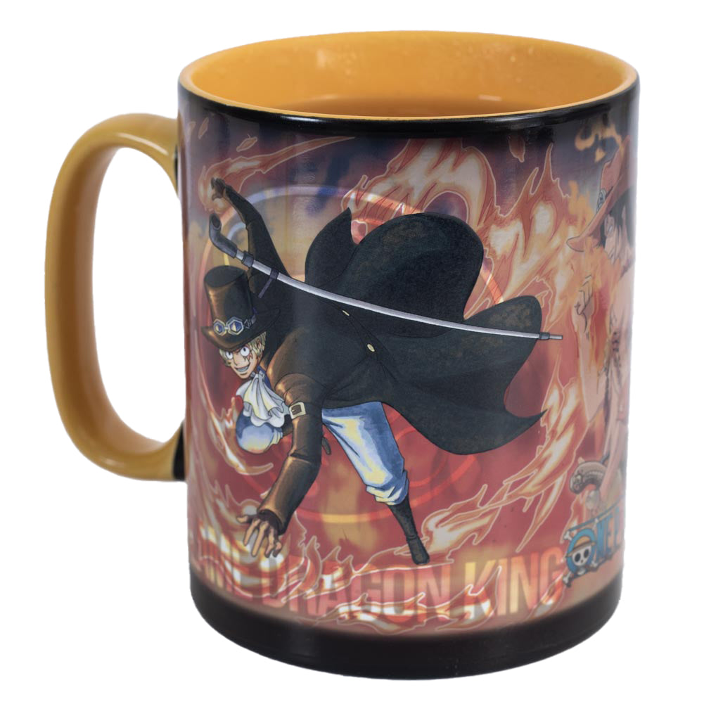 One Piece Heat Changing Luffy & Sabo Mega Mug