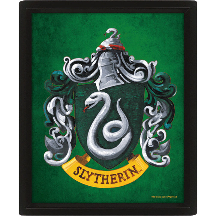 Official Harry Potter Slytherin Framed 3D Lenticular Poster