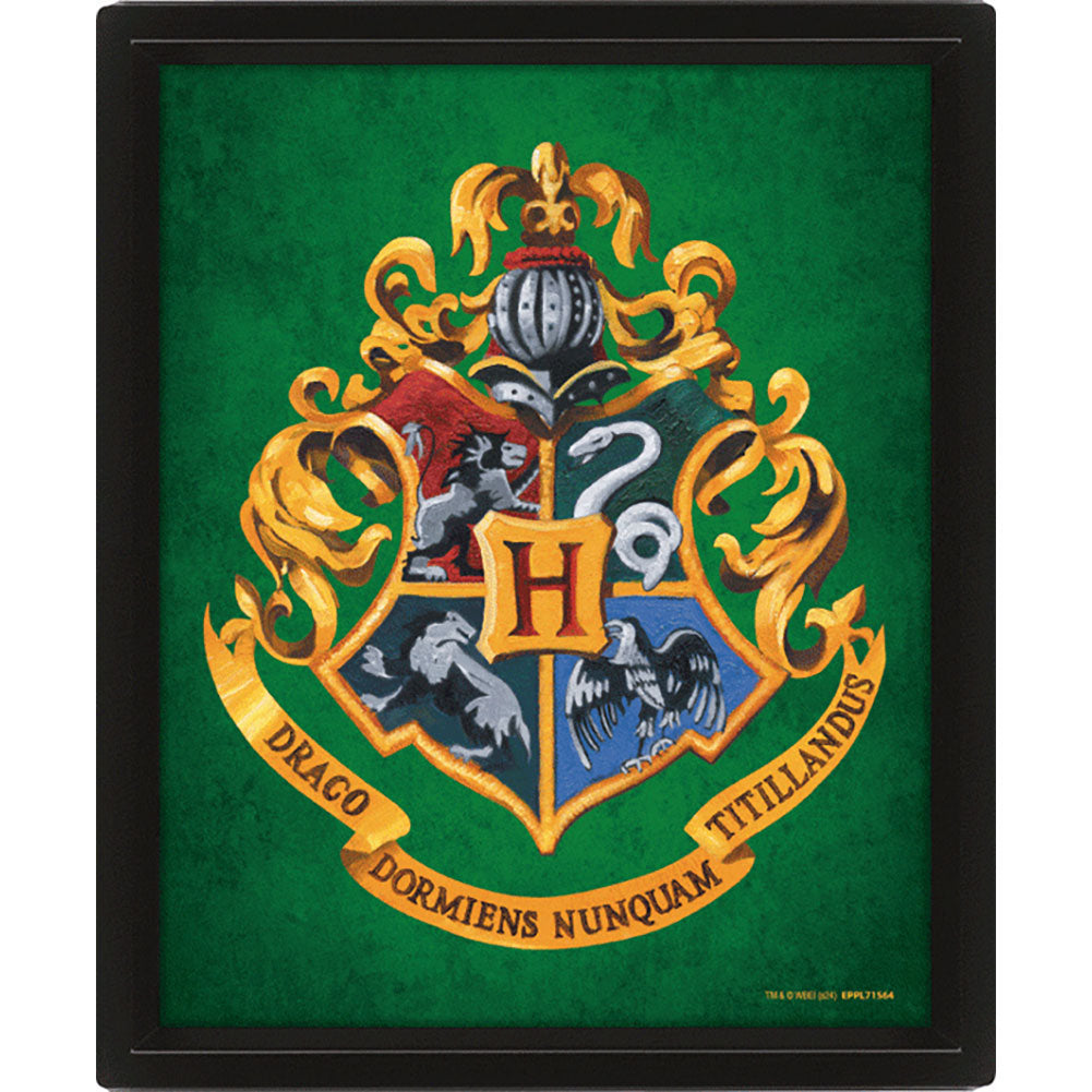 Official Harry Potter Slytherin Framed 3D Lenticular Poster