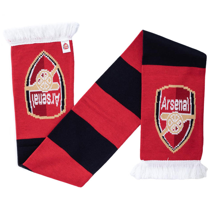 Arsenal FC Red Black Bars Scarf