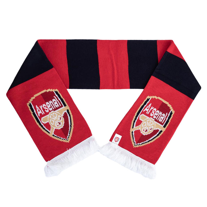 Arsenal FC Red Black Bars Scarf