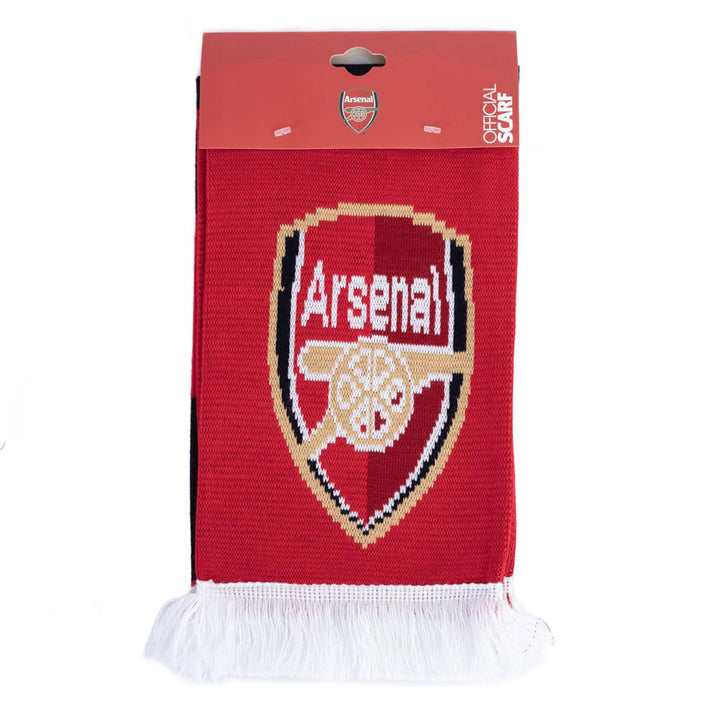 Arsenal FC Red Black Bars Scarf