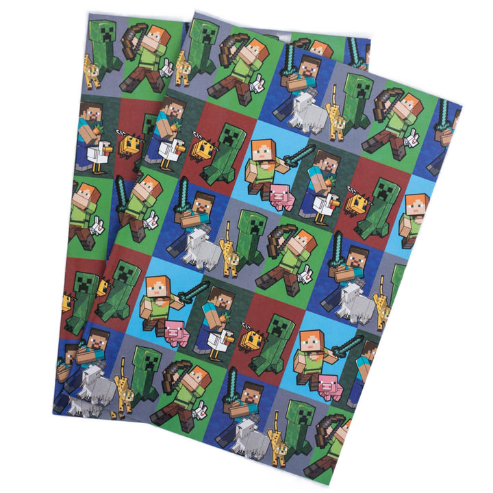 Minecraft Characters Gift Wrap