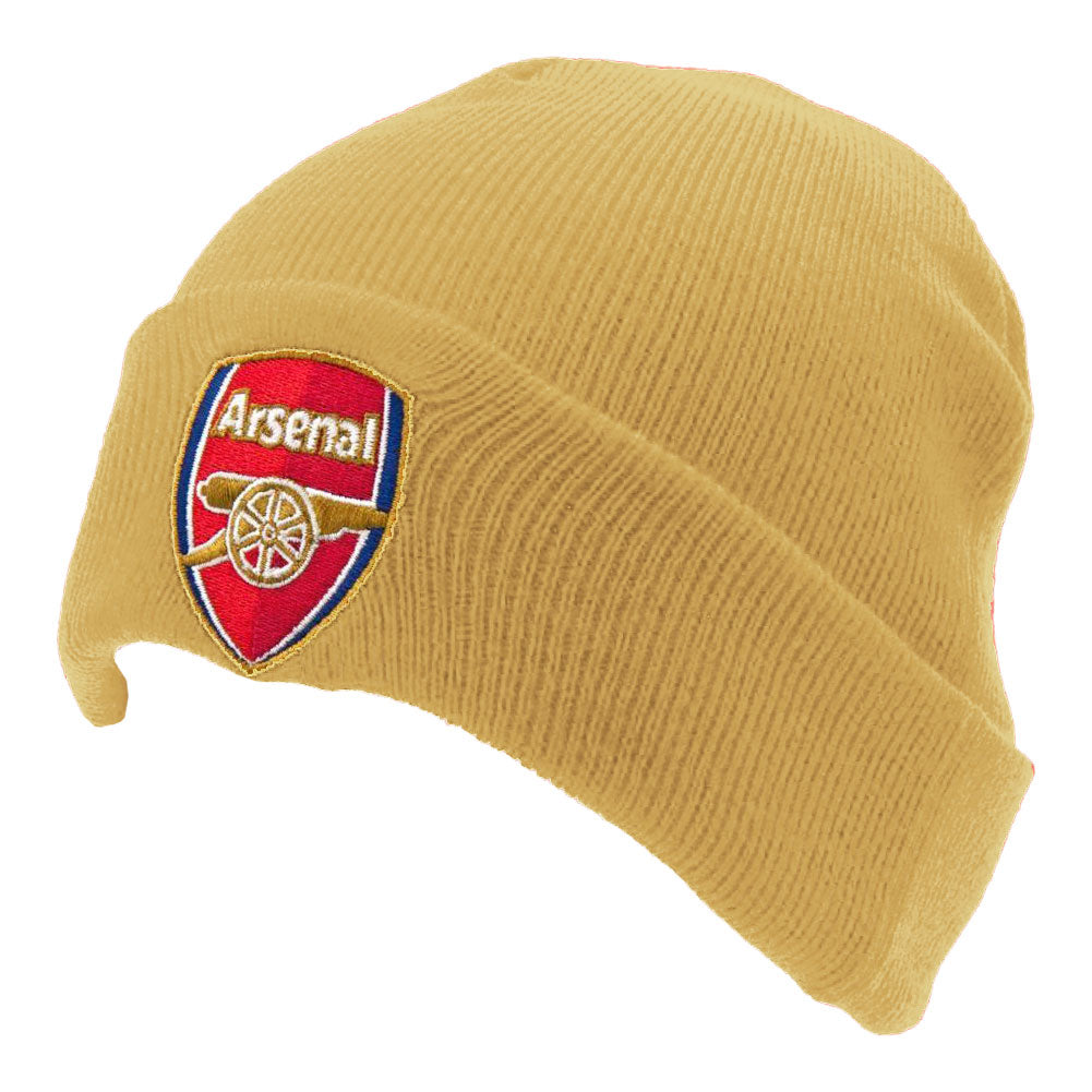 Arsenal FC Gold Cuff Beanie