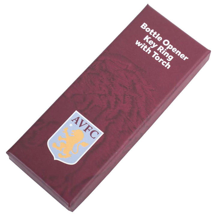 Aston Villa FC Keyring Torch Bottle Opener