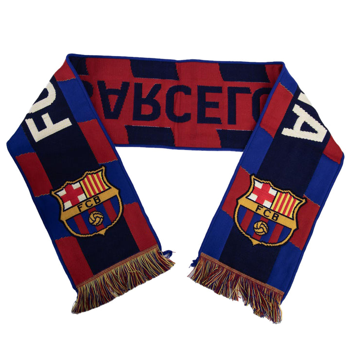 FC Barcelona Navy Stripe Scarf