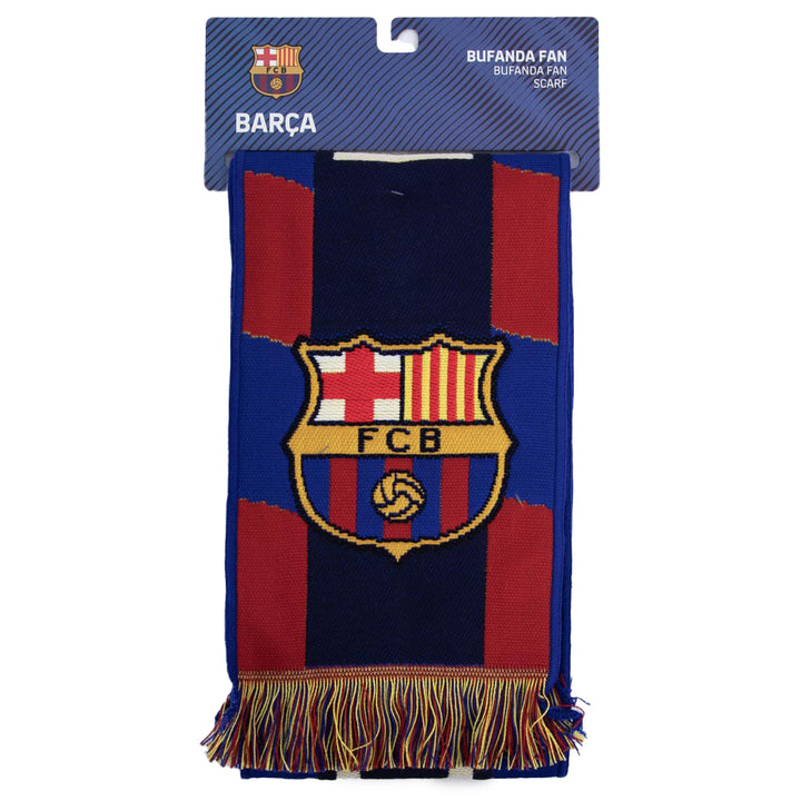 FC Barcelona Navy Stripe Scarf