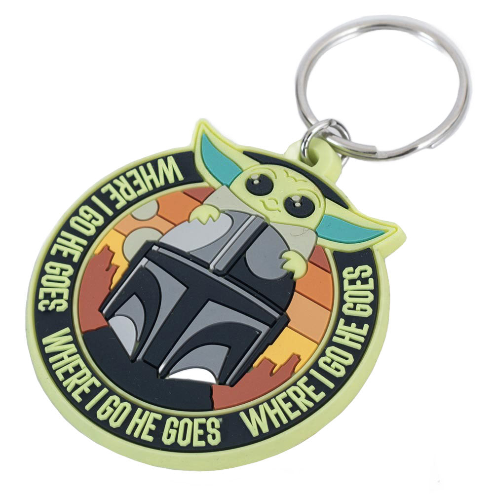 Star Wars: The Mandalorian Grogu & Mando PVC Keyring