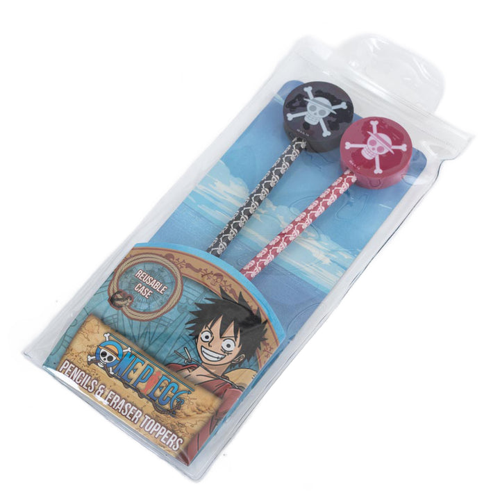 One Piece 2-Pack Pencil & Topper Set