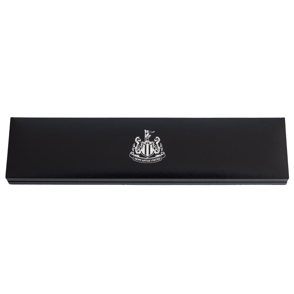 Newcastle United Black Leather Bracelet