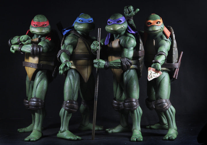 NECA Teenage Mutant Ninja Turtles (1990 Movie) 1/4 Scale Action Figure Bundle
