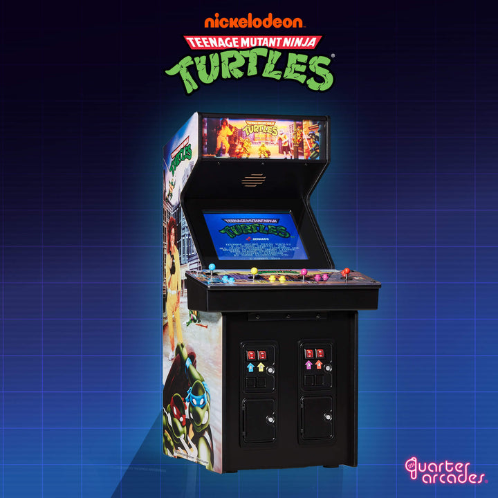 Quarter Arcades Official Teenage Mutant Ninja Turtles 1/4 Sized Mini Retro Arcade Game Machine