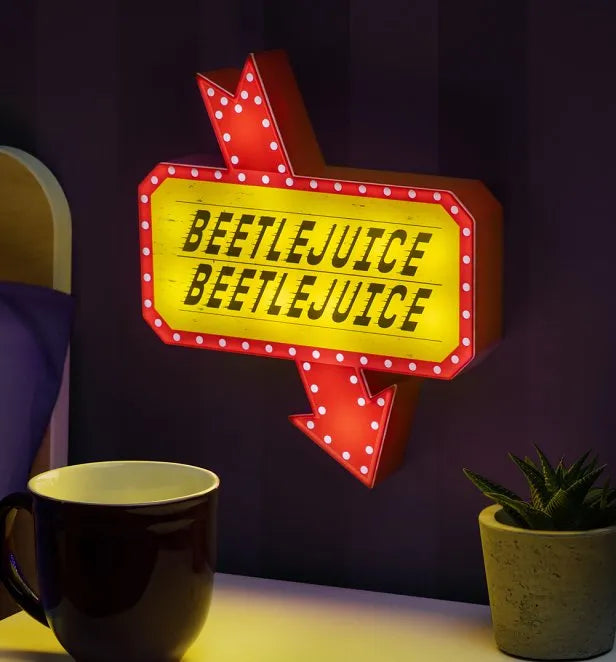 Beetlejuice Beetlejuice Sign Light