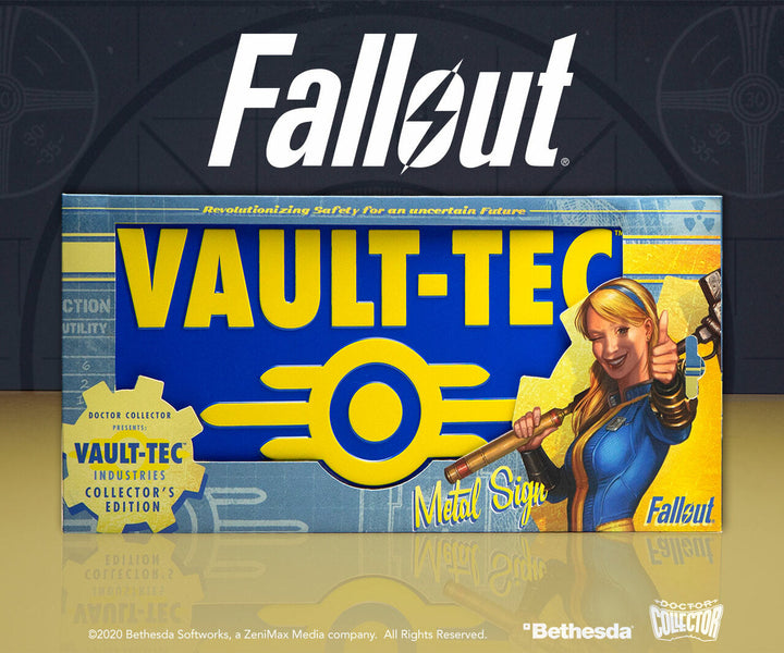 Official Fallout Vaul-Tec Metal Sign
