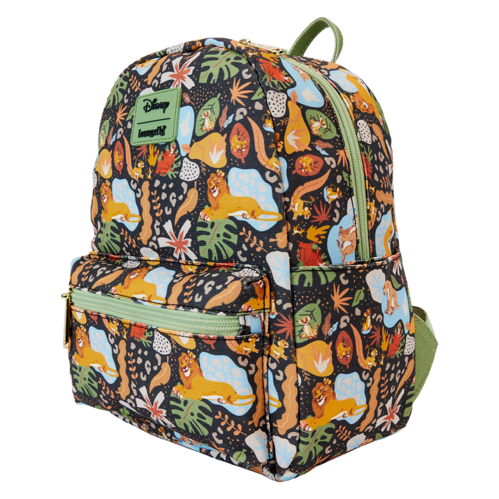 Loungefly Disney The Lion King 30th Anniversary Silhouette All Over Print Canvas Backpack