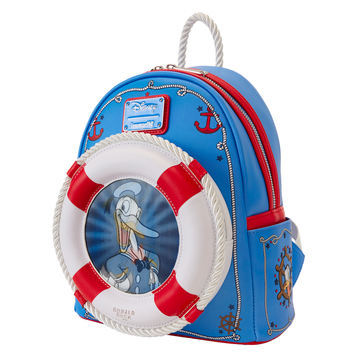 Loungefly Disney Donald Duck 90th Anniversary Lenticular Mini Backpack