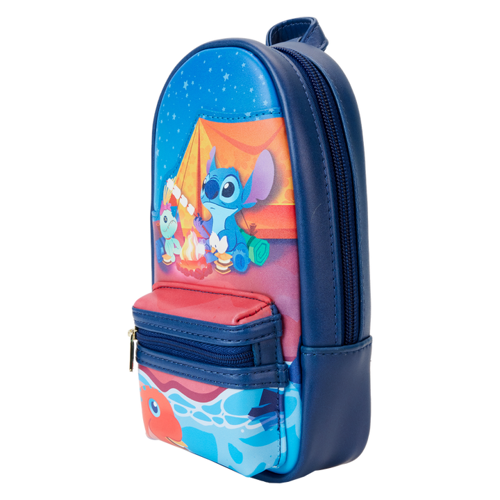 Loungefly Disney Stitch Camping Cuties Mini Backpack Pencil Case