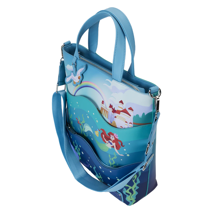 Loungefly Disney The Little Mermaid 35th Anniversary Life Is The Bubbles Tote Bag