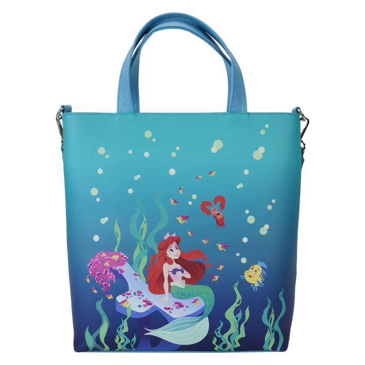 Loungefly Disney The Little Mermaid 35th Anniversary Life Is The Bubbles Tote Bag