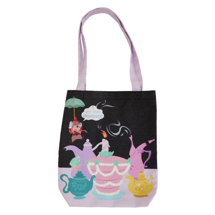 Loungefly Disney Alice In Wonderland Unbirthday Canvas Tote Bag