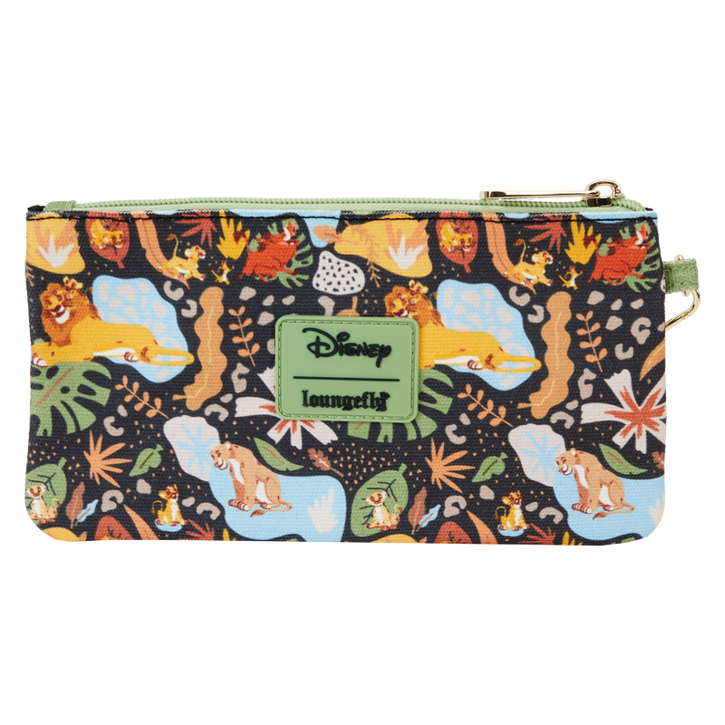 Loungefly Disney The Lion King 30th Anniversary Silhouette All Over Print Canvas Wristlet