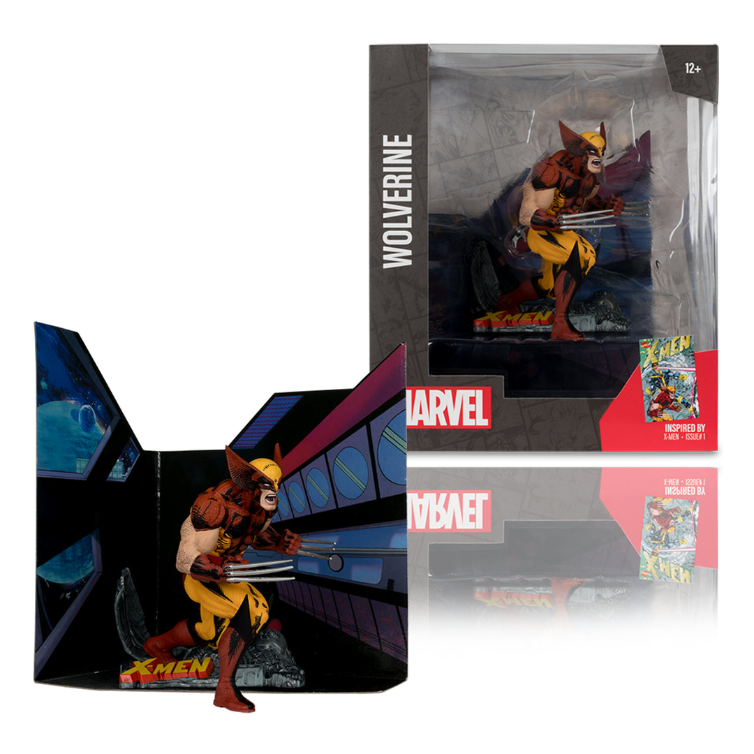 McFarlane Marvel Comics Wolverine,Iron Man, Deadpool & Spider-Man 1/10 Scale Figures Bundle