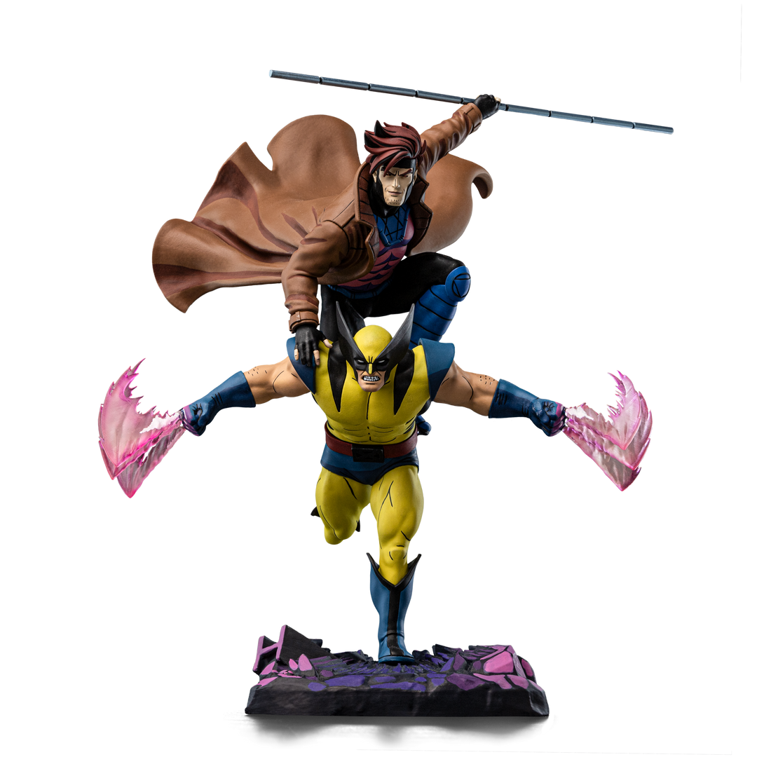 Iron Studios Marvel X-Men '97 Gambit and Wolverine 1/10 Deluxe Art Scale Limited Edition Statue