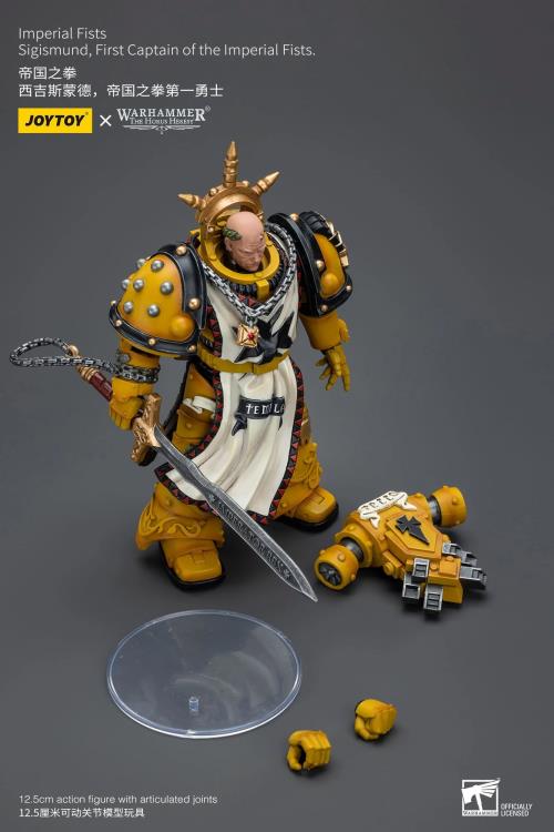 Warhammer 40k Imperial Fists Sigismund First Captain of the Imperial Fists 1/18 Scale Figure