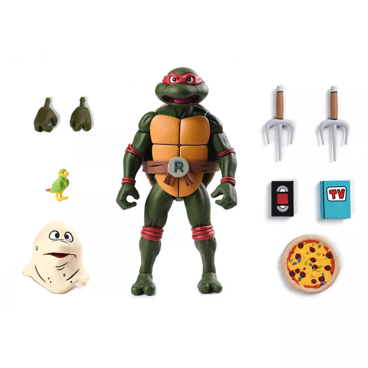 NECA Teenage Mutant Ninja Turtles Cartoon Raphael (VHS) Ultimate 7” Action Figure