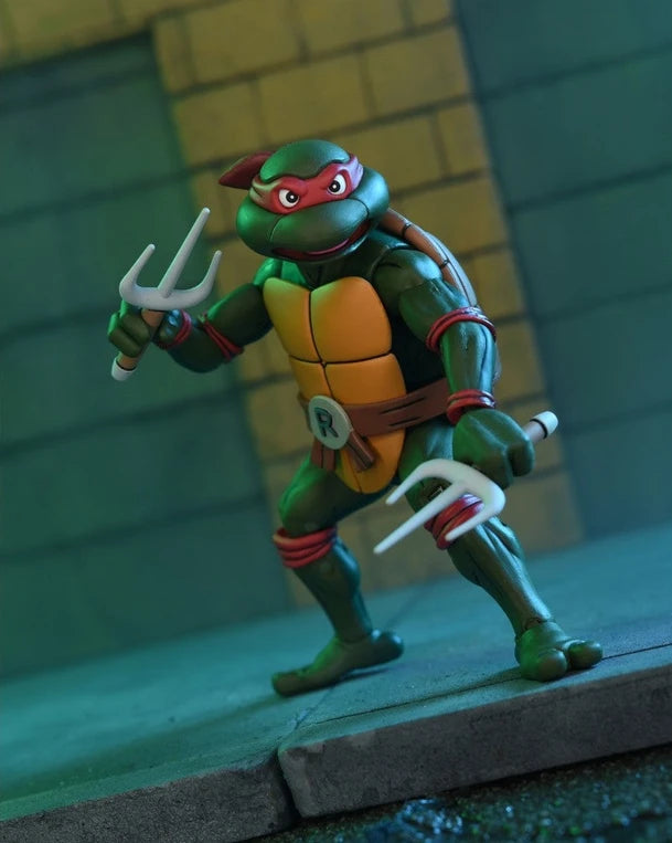 NECA Teenage Mutant Ninja Turtles Cartoon Raphael (VHS) Ultimate 7” Action Figure