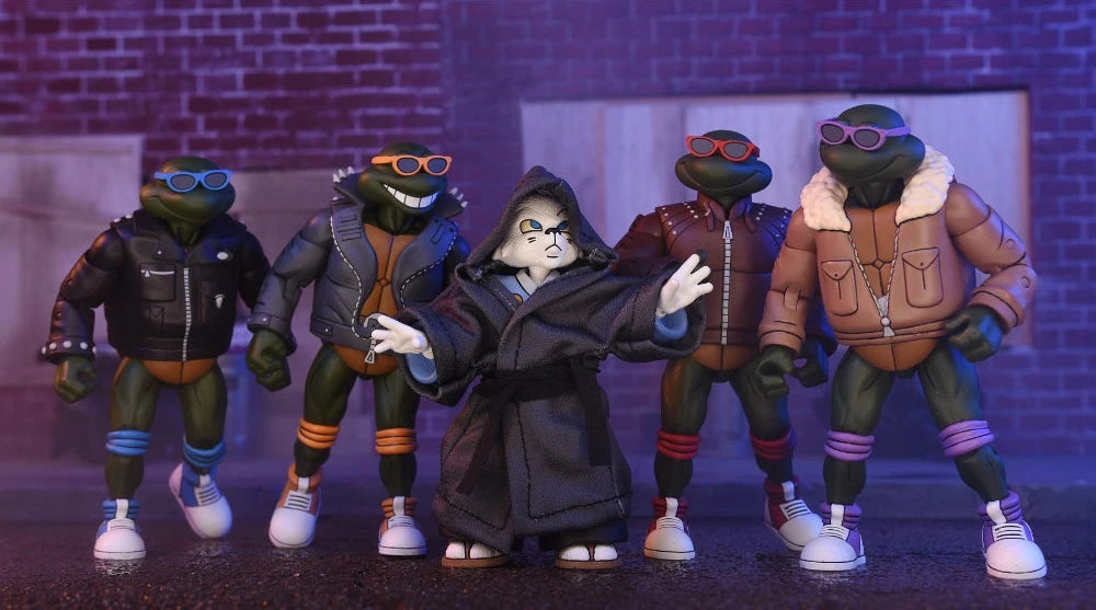 NECA Teenage Mutant Ninja Turtles Cartoon Punk Turtles (4-pack) 7” Action Figure