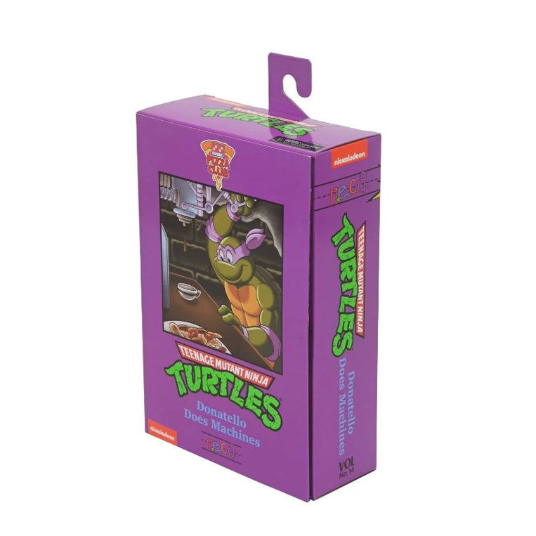 NECA Teenage Mutant Ninja Turtles Cartoon Donatello (VHS) Ultimate 7” Action Figure