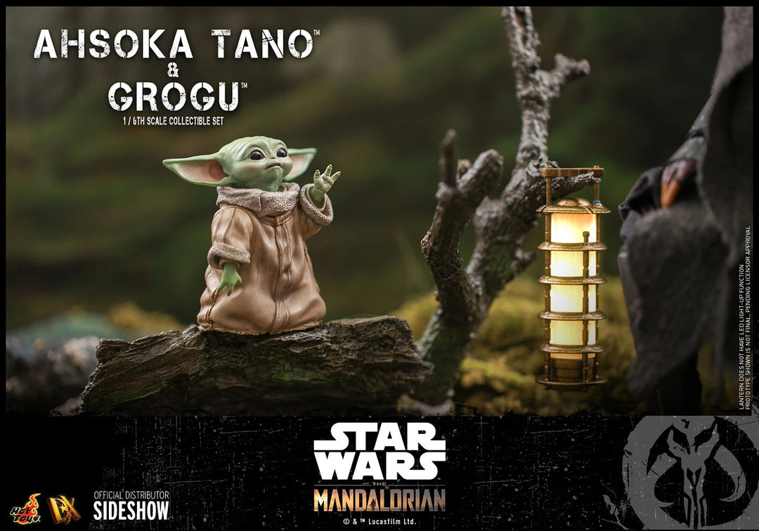Hot Toys Star Wars The Mandalorian Ahsoka Tano & Grogu 1/6 Scale Twin Set Figures