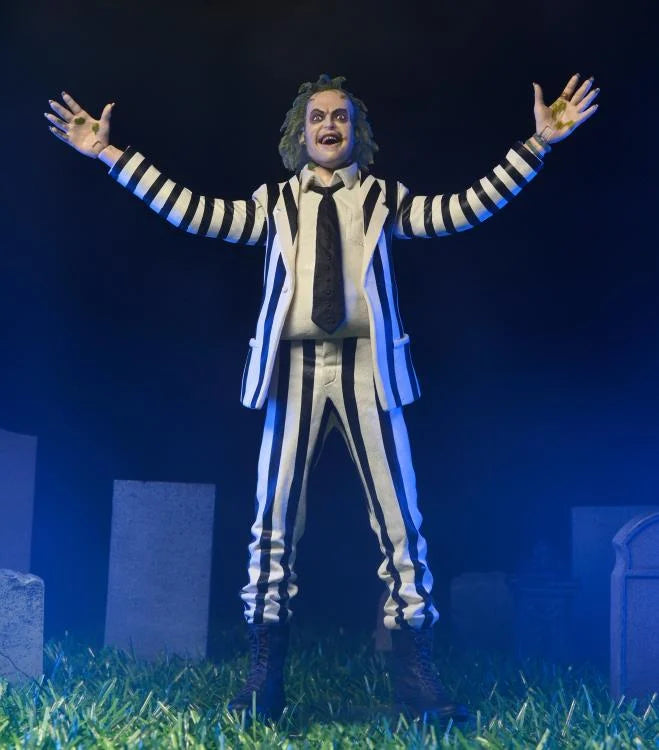 NECA Beetlejuice (Black and White Suit) 7" Action Figure