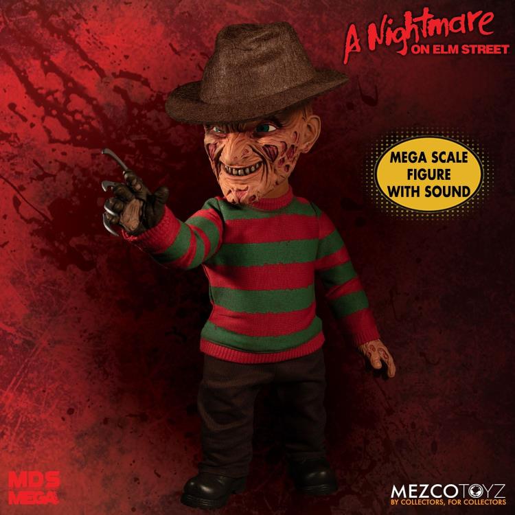 A Nightmare on Elm Street Mezco Designer Series Mega Scale Talking Freddy Krueger