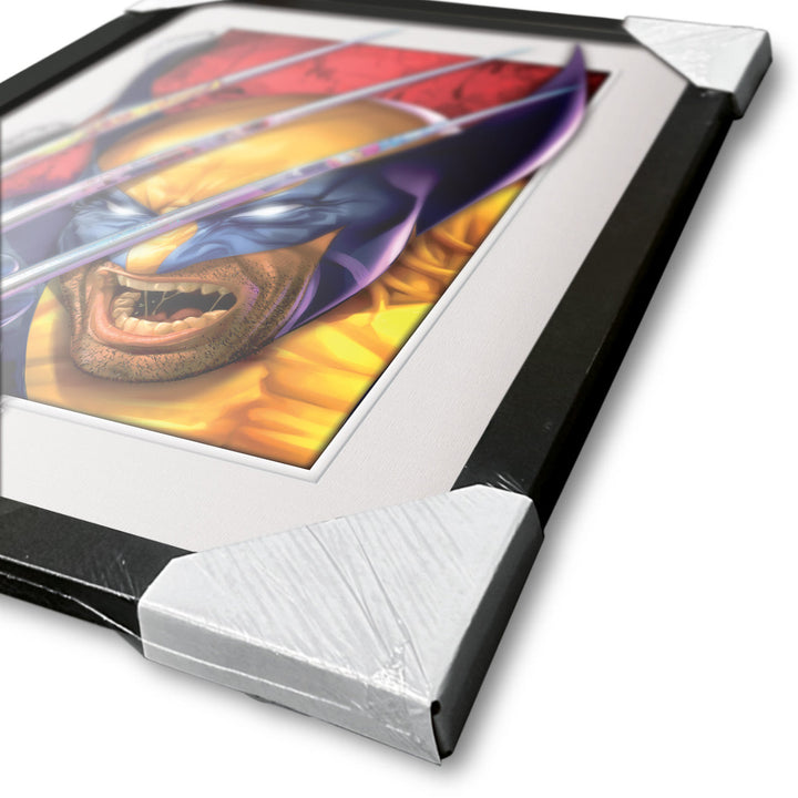 Marvel Comics X-Men Wolverine (Unleashing the Fury) Breakout 3D Effect Framed Collector Print - 30 x 40 cm