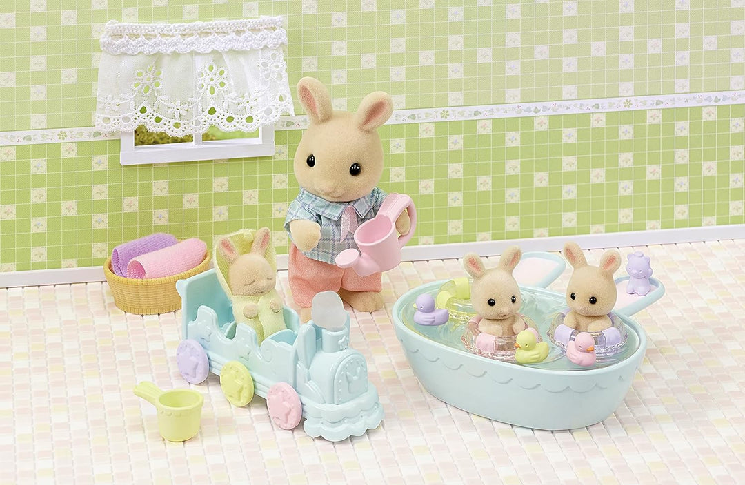 Sylvanian Families Triplets Baby Bathtime Set