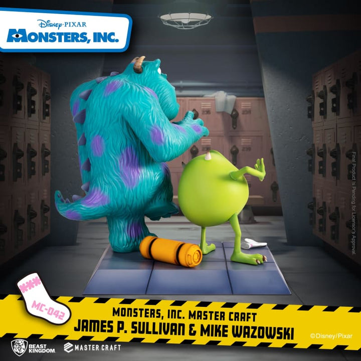 Beast Kingdom Monsters Inc. Master Craft James P. Sullivan & Mike Wazowski 1/4 Scale Statue