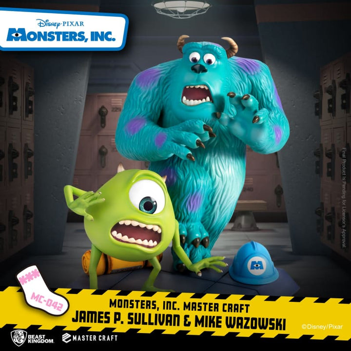 Beast Kingdom Monsters Inc. Master Craft James P. Sullivan & Mike Wazowski 1/4 Scale Statue
