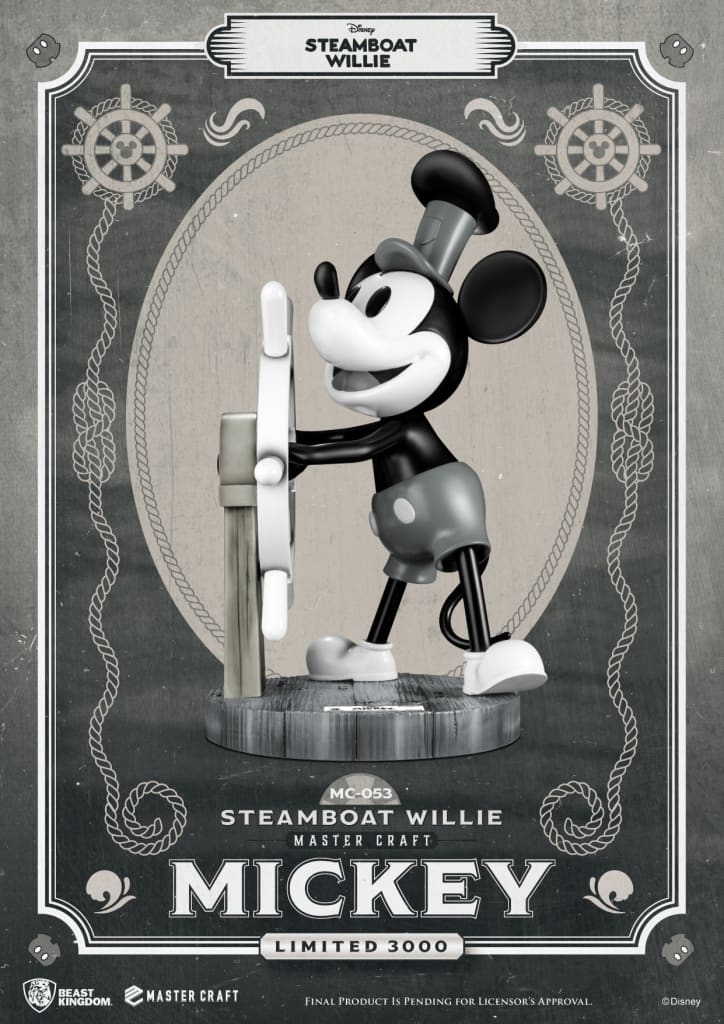 Beast Kingdom Steamboat Willie Master Craft Mickey Mouse 1/4 Scale Limited Edition Statue