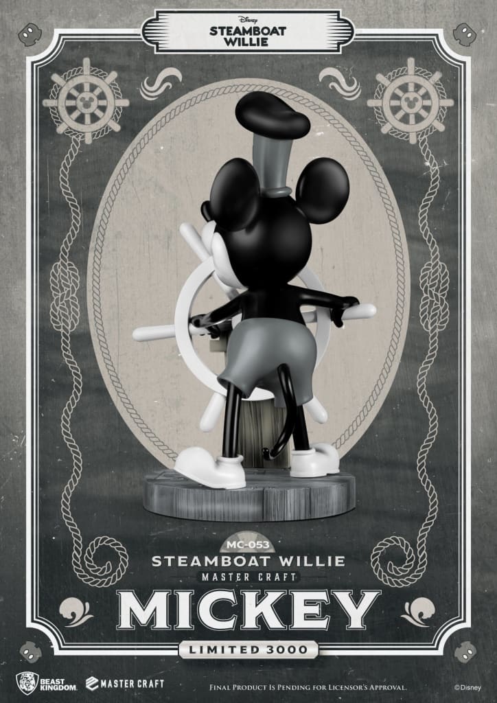 Beast Kingdom Steamboat Willie Master Craft Mickey Mouse 1/4 Scale Limited Edition Statue