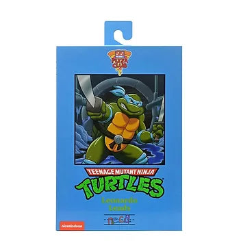 NECA Teenage Mutant Ninja Turtles Cartoon Leonardo (VHS) Ultimate 7” Action Figure