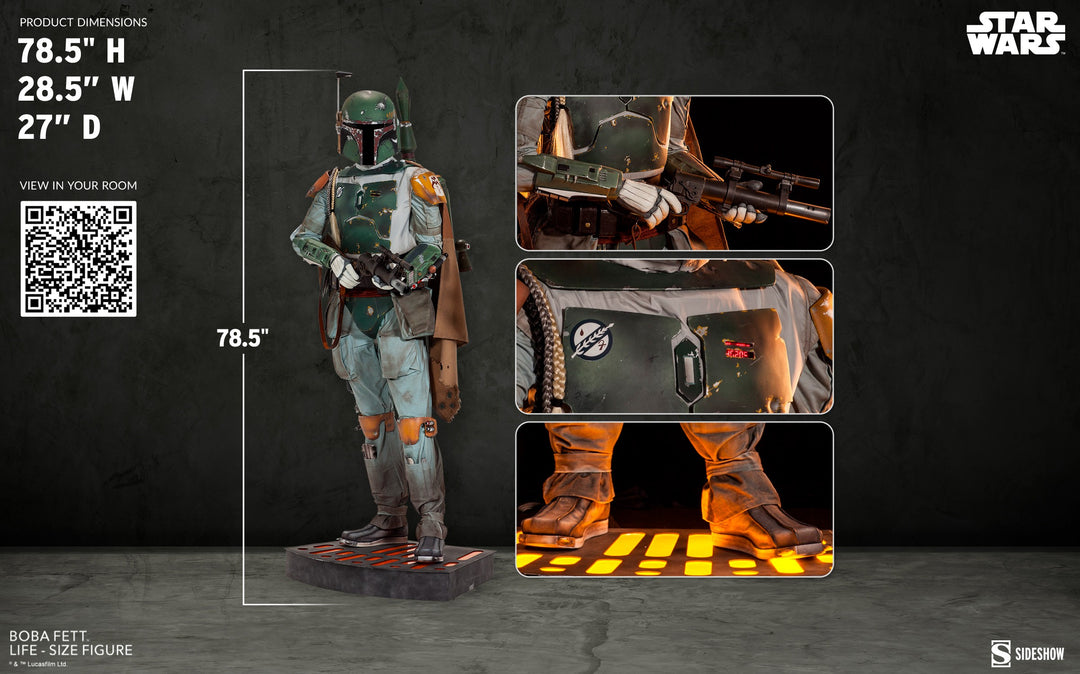 Sideshow Star Wars Life-Size Statue Boba Fett