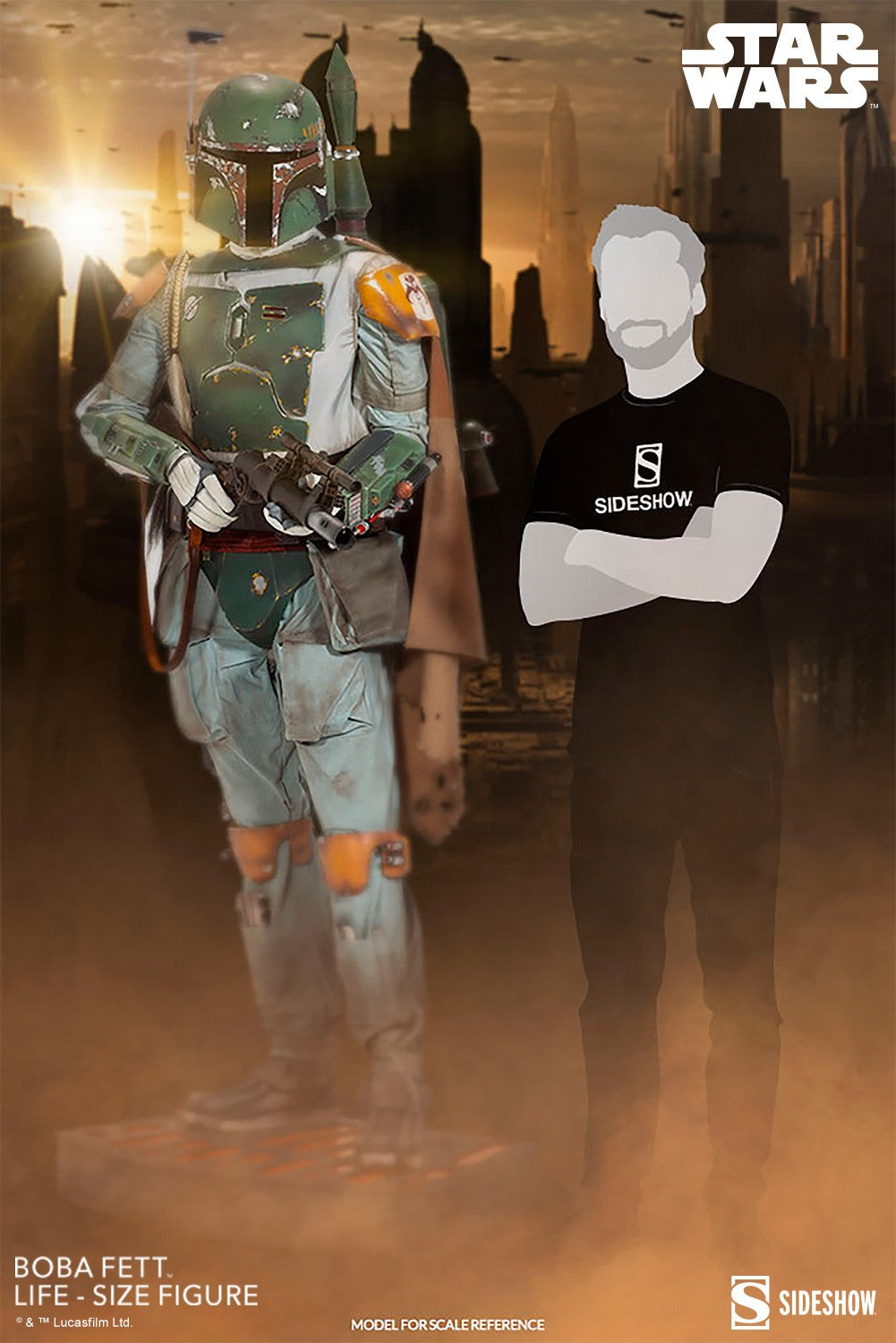 Sideshow Star Wars Life-Size Statue Boba Fett