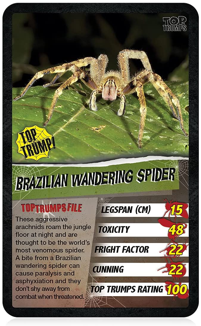 Top Trumps Classics Spiders