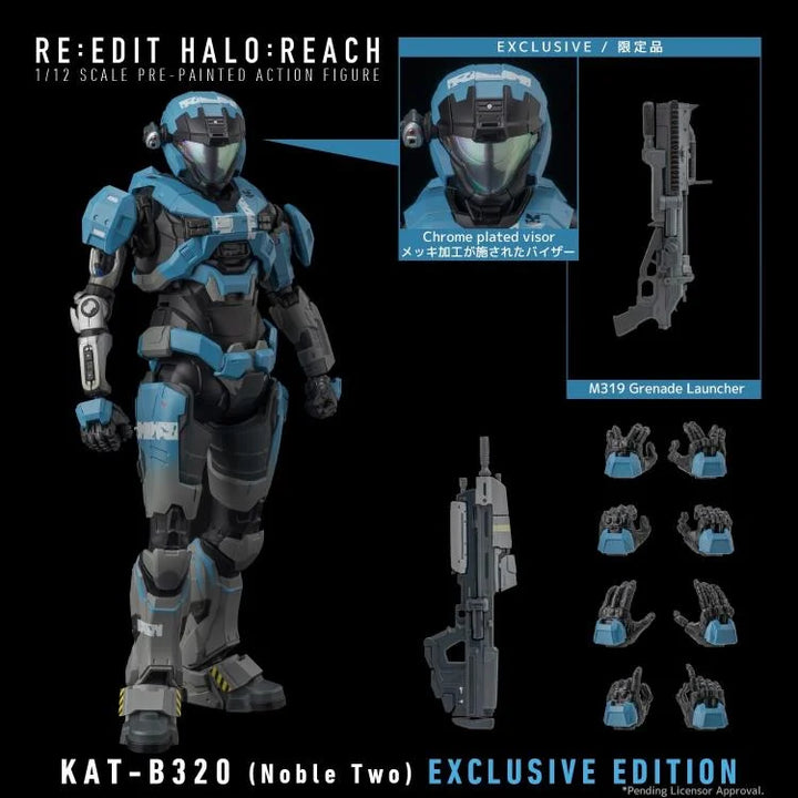 Halo: Reach RE:EDIT KAT-B320 Noble Two 1/12 Scale PX Previews Exclusive Action Figure