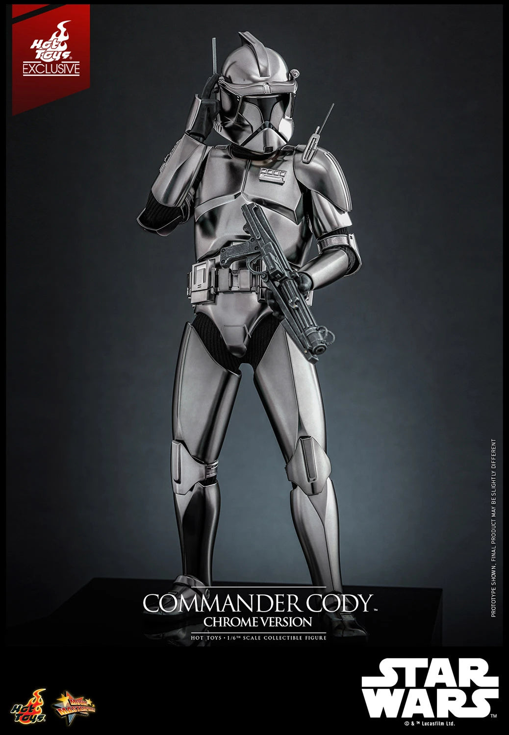 Hot Toys Star Wars Commander Cody (Chrome Version) 1/6th Scale Exclusive Limited Edition Figure