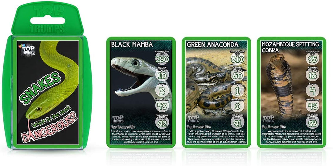 Top Trumps Classics Snakes Card Game