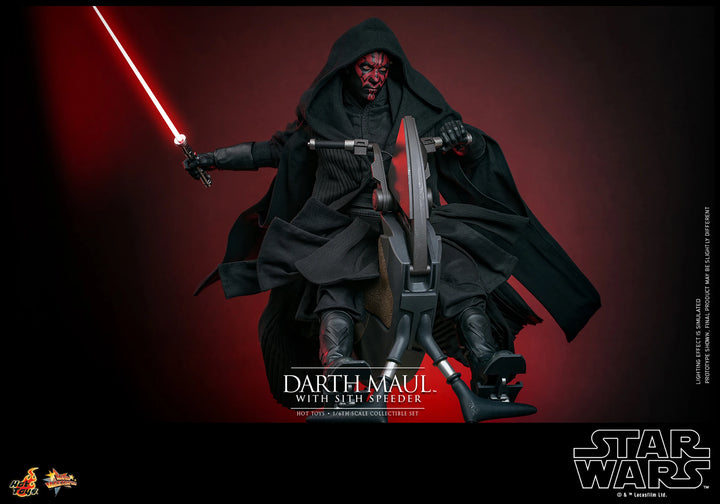 Hot Toys Star Wars The Phantom Menace Darth Maul With Sith Speeder 1/6th Scale Figure Set