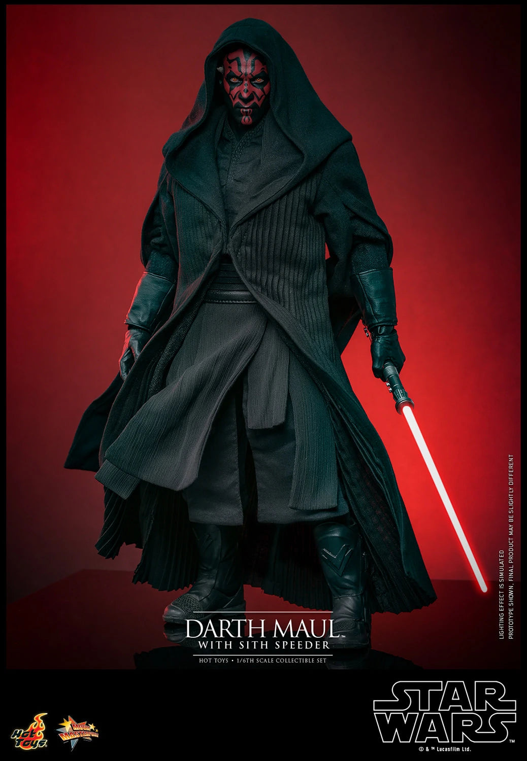 Hot Toys Star Wars The Phantom Menace Darth Maul With Sith Speeder 1/6th Scale Figure Set